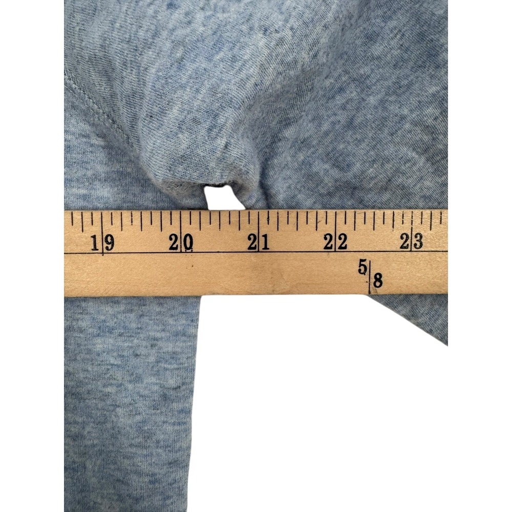 Faherty Men's Blue Cloud Cotton Henley Pullover Round Neck Sweater Size Medium - Picture 4 of 5